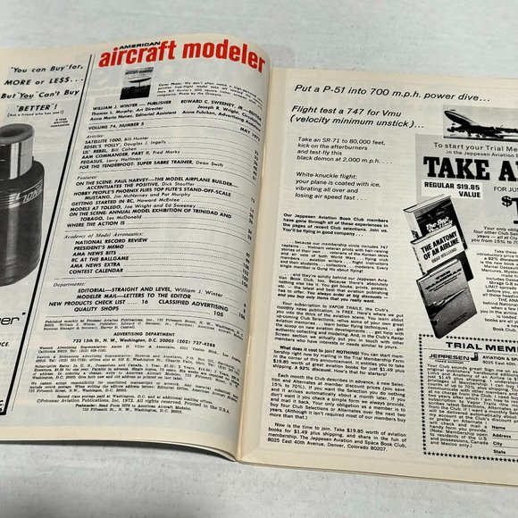 American Aircraft Modeler Magazine - May 1972 - Picture 3 of 4